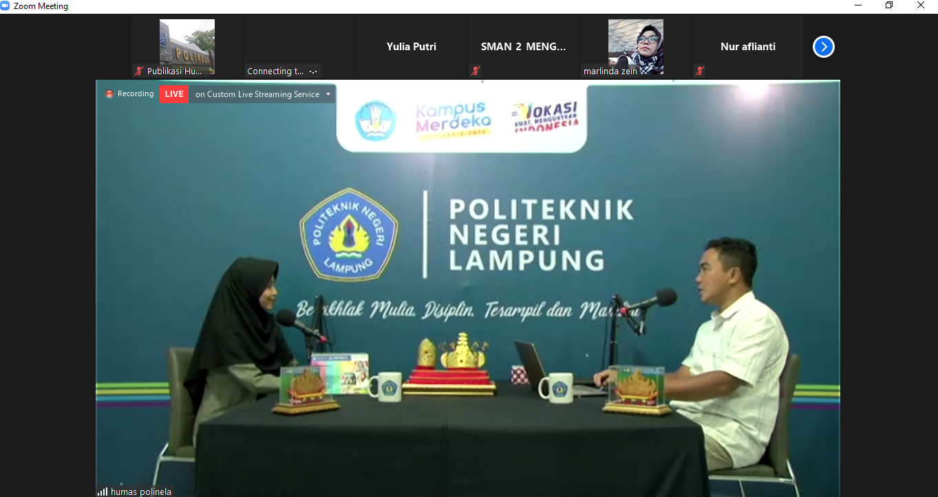 Talk Show Pengenalan Kampus Polinela Politeknik Negeri Lampung