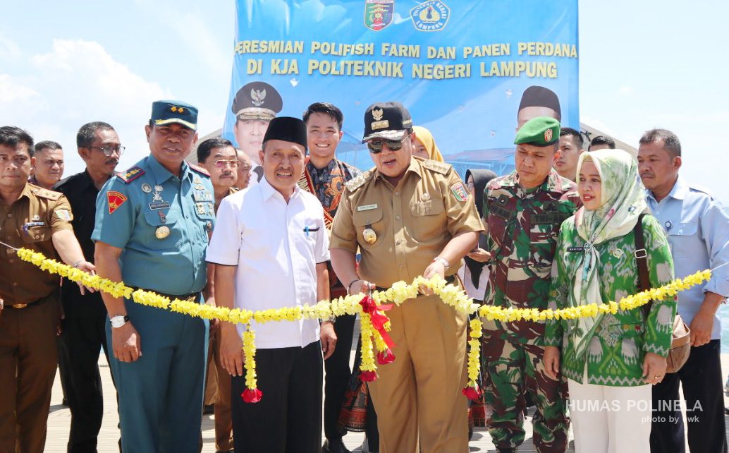 Peresmian Polifish Farm Politeknik Negeri Lampung oleh Gubernur Lampung H. Ir. Arinal Djunaidi