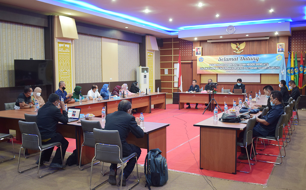 Kunjungan Kerja Politeknik Negeri Sriwijaya ke Politeknik Negeri Lampung