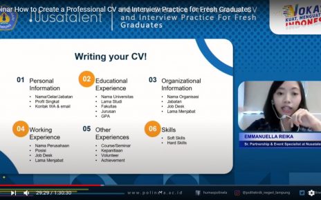 Webinar: How to Create a Professional CV and Interview Practice for Fresh Graduates