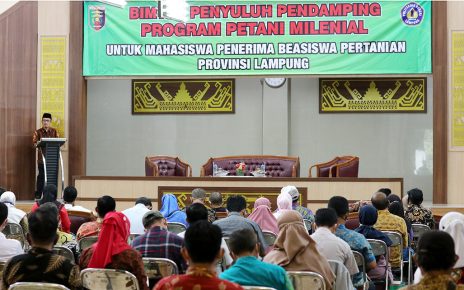 BIMTEK Penyuluh Pendamping Program Petani Milenial Untuk Mahasiswa Penerima Beasiswa Pertanian Provinsi Lampung