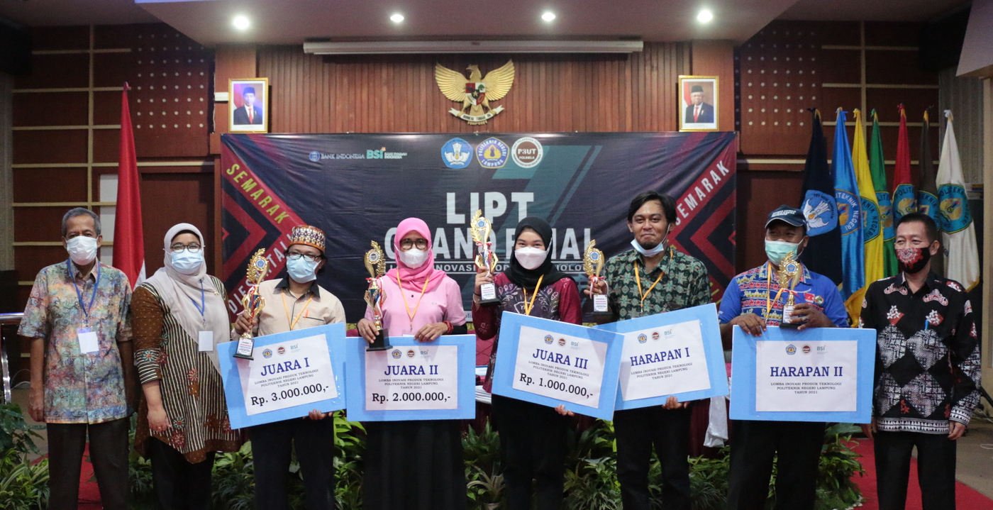 Pemenang Lomba Inovasi Produk Teknologi (LIPT) Politeknik Negeri Lampung