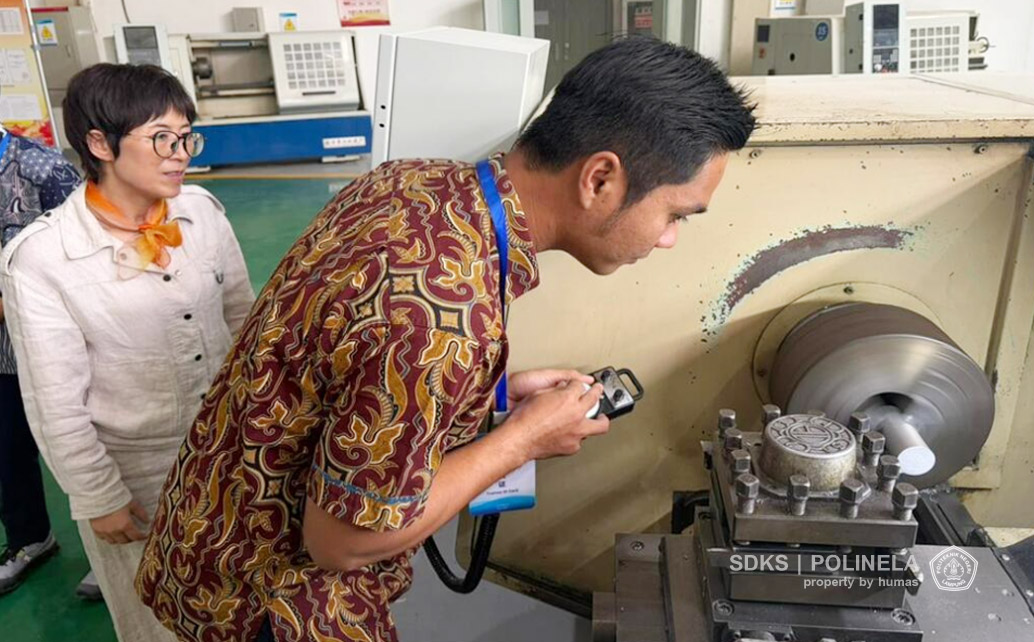 dosen polinela serap teknologi manufaktur presisi tinggi dari kampus di tiongkok