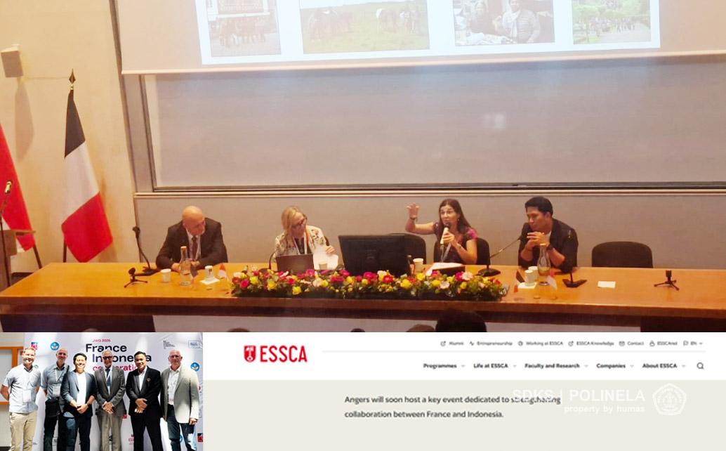 Mantab, Dosen Polinela dapat kehormatan menjadi Plenary Speaker di event 14th JWG France–Indonesia 2026 di Angers Prancis