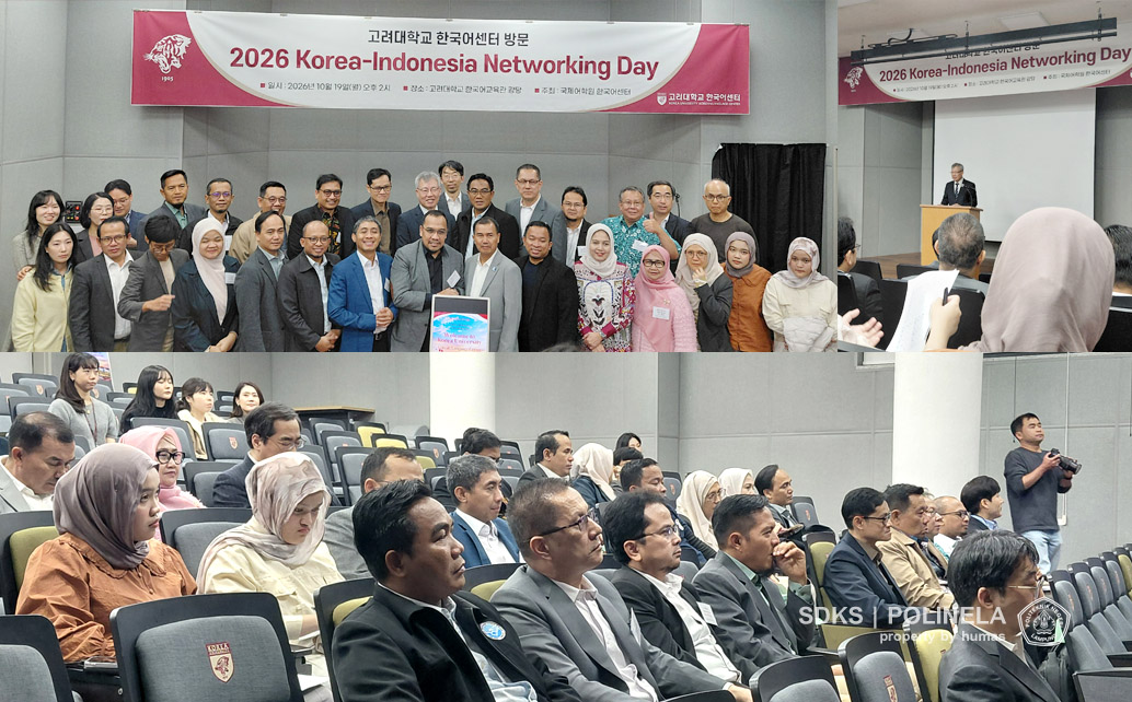 Delegasi Polinela belajar bahasa korea di korea language center Korea University